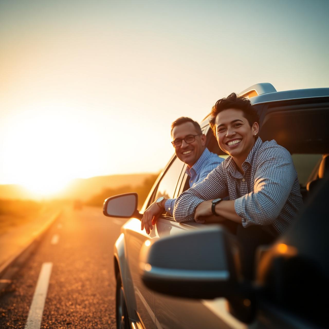 South African couple enjoying a road trip with peace of mind